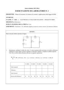 Esercitazione N. 1 - Sito del Prof. Leonardo Tozzi