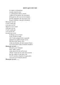 Resta qui con noi - Parrocchia S.Stefano