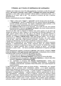 Il Diabete per la Riabilitazione Cardiologica