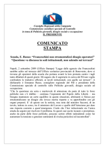 COMUNICATO - Ermanno Russo
