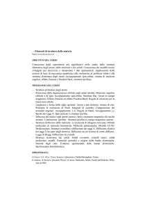 Elementi di struttura della materia