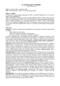 Sintesi Seconda Guerra Mondiale