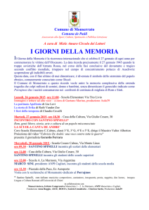 giornate memoria - Istituto Comprensivo Monserrato