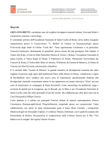 Biografia - Comune di Macerata