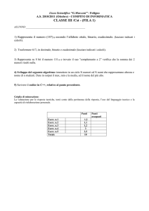 Compito in classe 3-Cst - G. MARCONI"