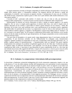 Gadamer, Ermeneutica Essere Linguaggio