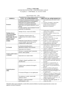 Matematica - CPIA 1 Novara