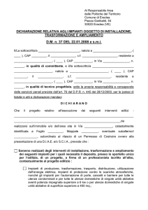 Dichiarazione impianti D.M. n. 37_08