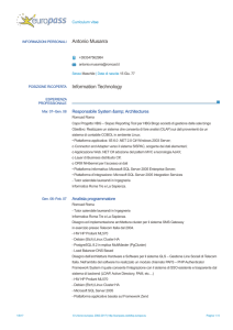 Antonio Musarra Europass CV, ESP
