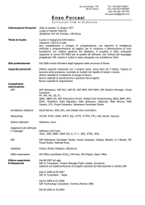 curriculum vitae - Ordine ingegneri della Provincia di Roma