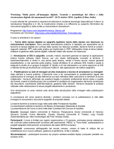 Workshop “Dalla pietra all`immagine digitale. Tecniche e