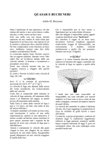 QUASAR E BUCHI NERI