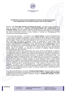 Presentato il Corso di laurea magistrale in Scienze
