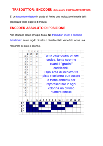 encoder assoluti ed incrementali