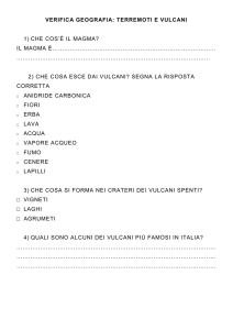 Verifica Geografia: Terremoti e Vulcani