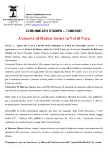 Concerto di Musica Antica in Val di Vara