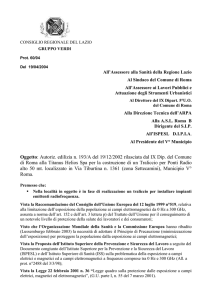 Documento con la richiesta di sospensione dei lavori e revoca delle