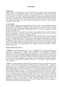 I metalli