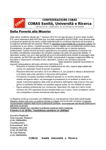 COMUNICATO STAMPA COBAS 14 GENNAIO