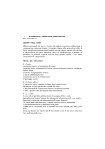 Laboratorio di Comunicazione sonoro-musicale