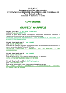 Scheda conferenze SUDDIVISA PER GIORNATE