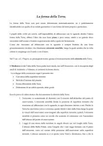 La forma della Terra. La forma della Terra non può essere
