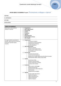questionario di analisi