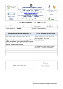 attività consigliata per il recupero