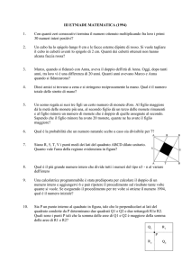 Quesiti 1994 - Dipartimento di Matematica e Informatica