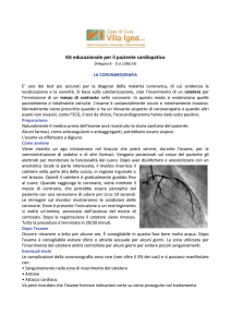 Scheda coronarografia e angioplastica