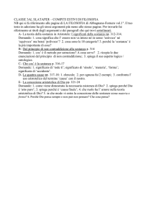CLASSE 3AL SLATAPER – COMPITI ESTIVI DI FILOSOFIA