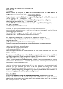 Il DDAI e l`evoluzione