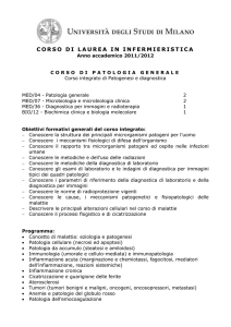 corso di patologia generale - Medicina e Chirurgia Unimi