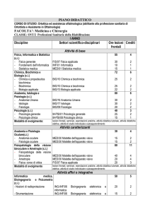 Regolamento del Corso - Scuola di Medicina e Chirurgia