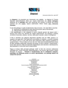 Diagnosi del Tumore stromale gastrointestinale e risultati della