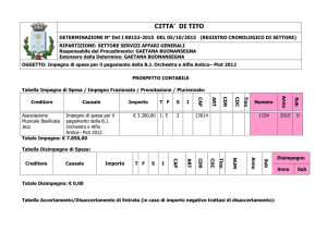 CITTA` DI TITO DETERMINAZIONE N° Det I 00152