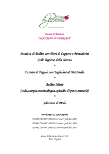 Fattoria Il Castagno Cena Degustazione