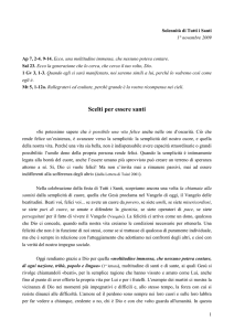 Solennità di Tutti i Santi - Pontificio Consiglio Giustizia e Pace