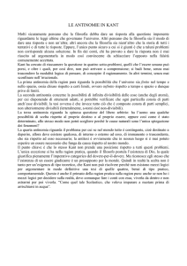 le antinomie in kant