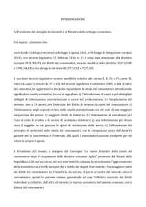 Interrogazione_promozione e-commerce_diritti