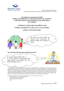Assenso bambini - Ospedale Pediatrico Bambino Gesù