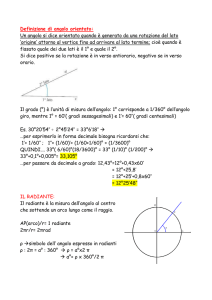 Definizione di angolo orientato: