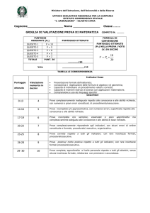 Griglia-valutazione matematica - Istituto Comprensivo J. Sannazzaro