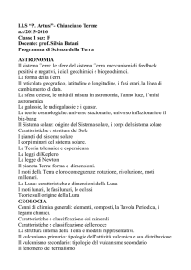 Programma di Scienze della Terra