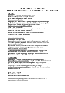 matematica idoneità quarta