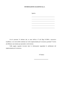 informazione elezione rls