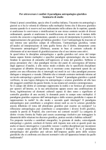 seminario di antropologia giuridica