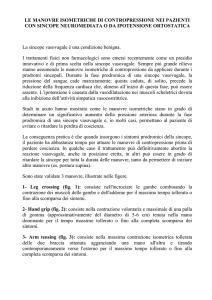 Manovre fisiche nei pazienti affetti da sincope