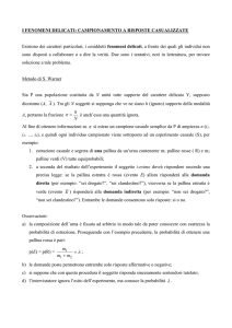 i fenomeni delicati: campionamento a risposte