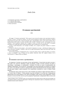 Zola. Romanzo sperimentale